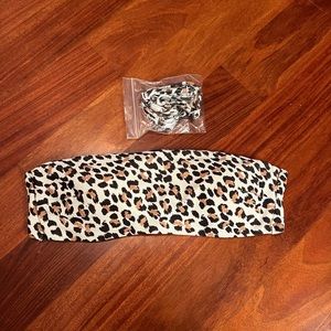 AERIE Leopard print bandeau small